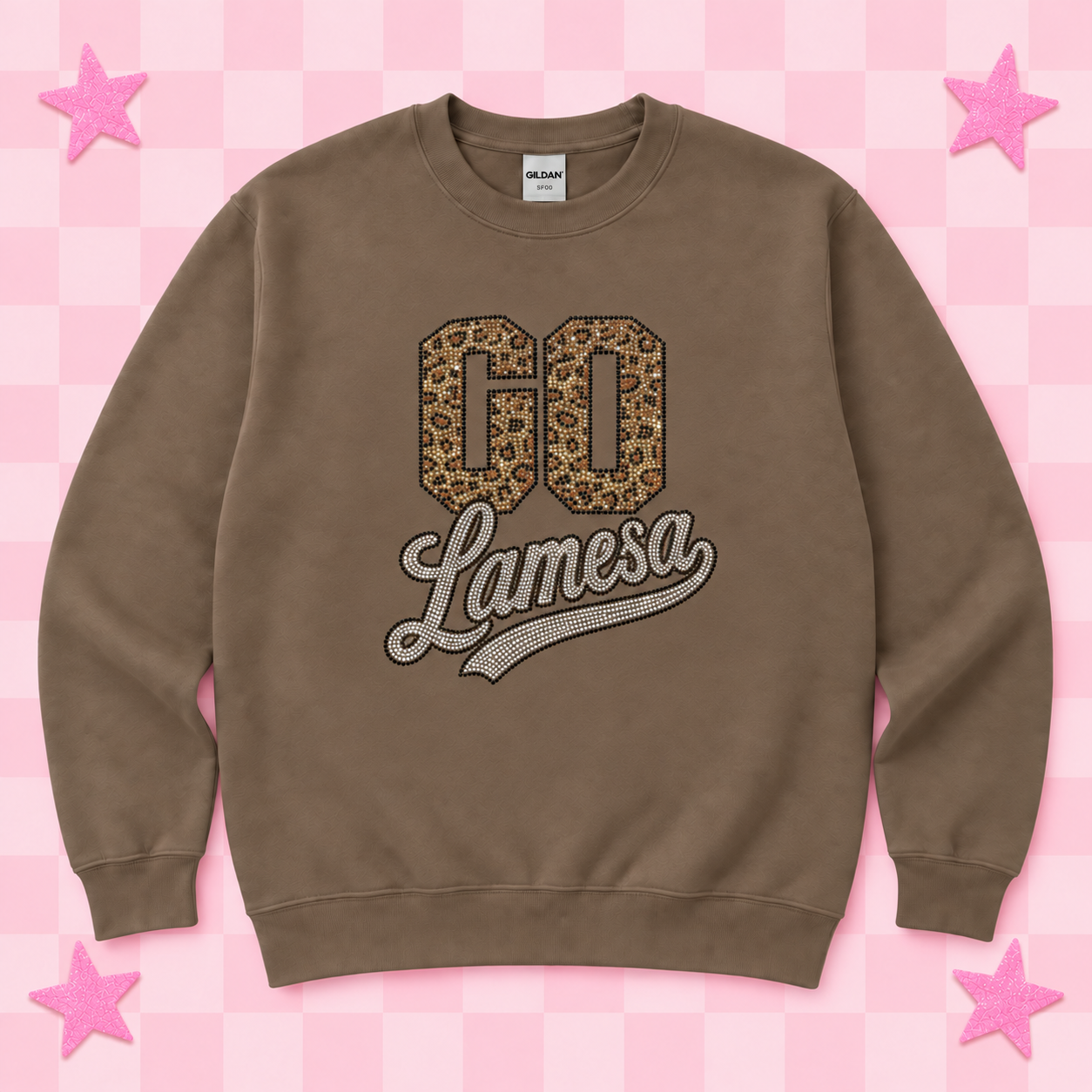 Go Lamesa Rhinestone Sweatshirt