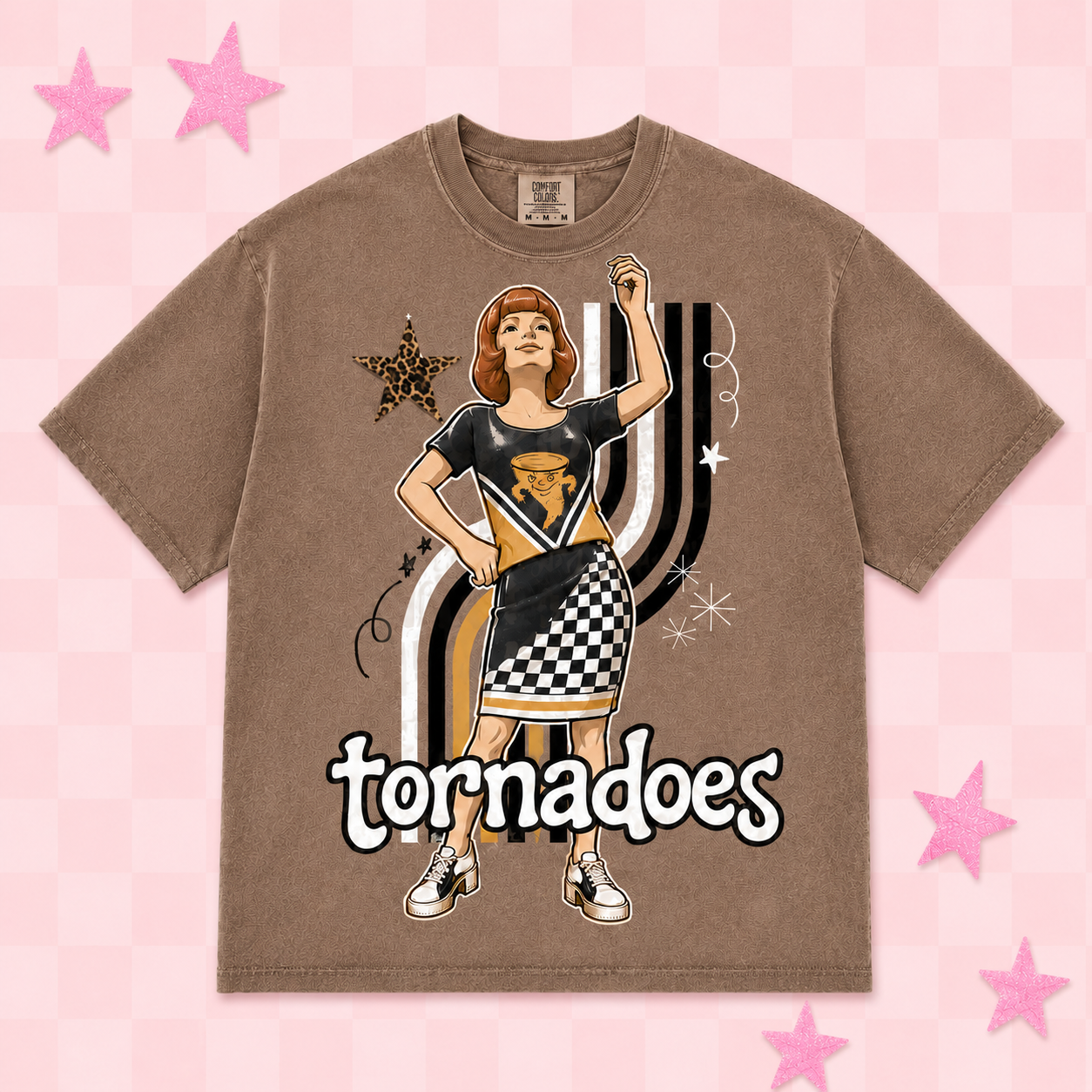 Lamesa Retro Cheerleader Tornadoes Spirit Tee