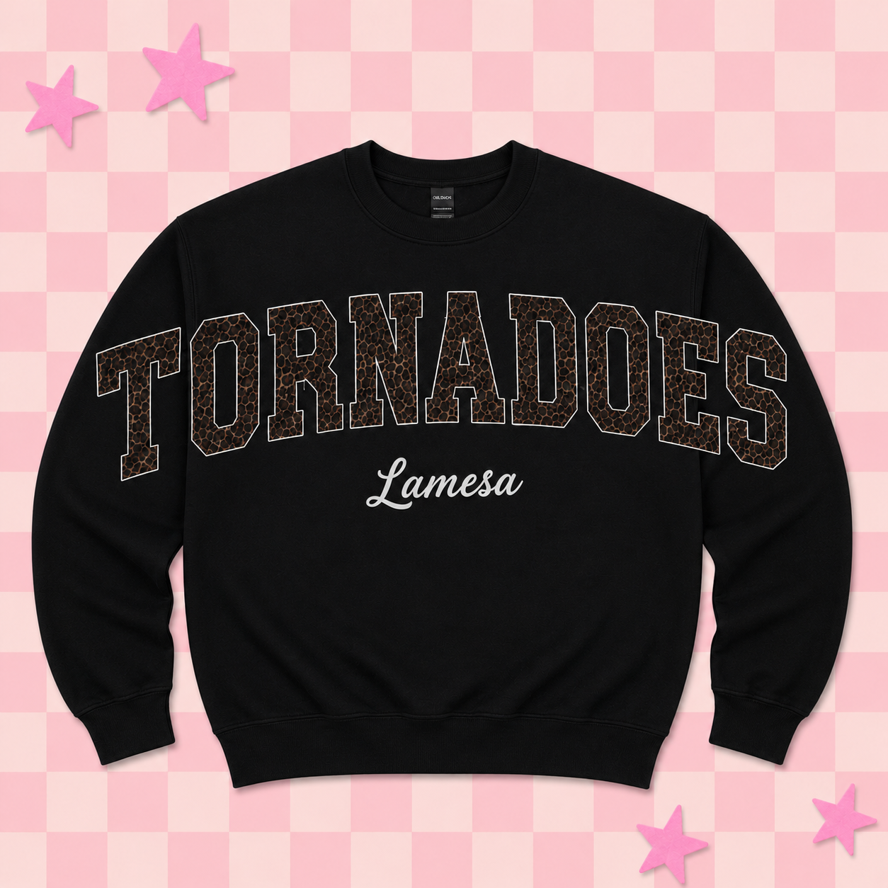 Lamesa Golden Tornadoes Jumbo Leopard Spirit Sweatshirt